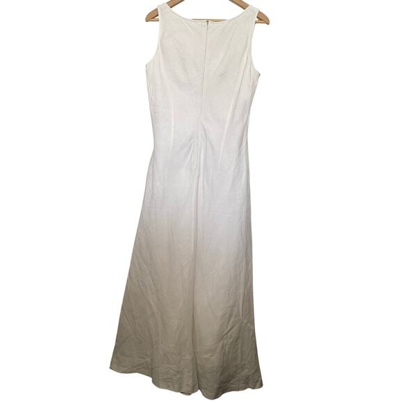 Vintage Spiegel Linen Maxi Dress Beach Wedding Lagenlook  Size 12/P - Picture 2 of 7